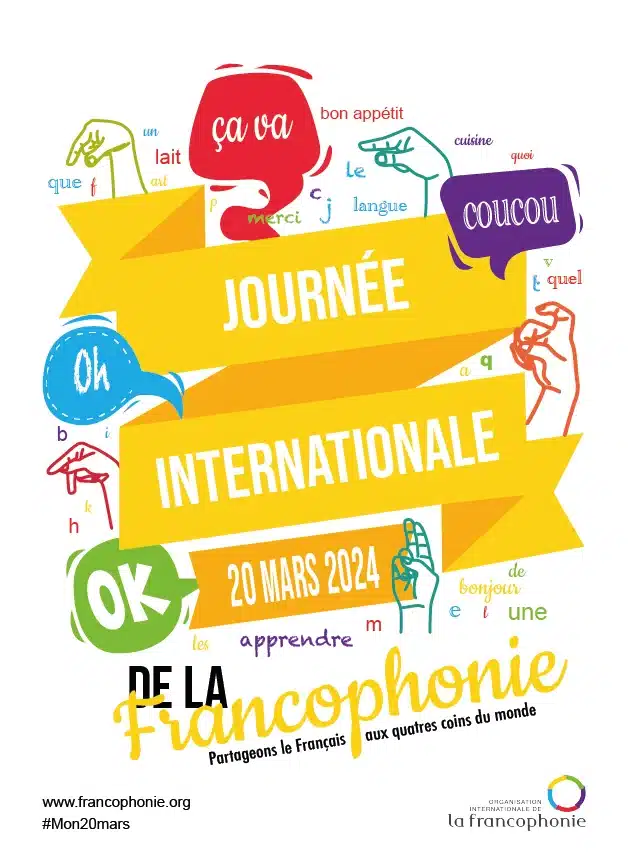 proposition numero1 de l'affiche de la journée internationale de la francophonie