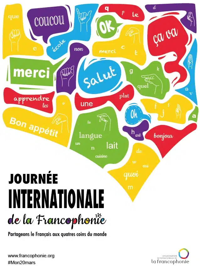 proposition numero 2 de l'affiche de la journée internationale de la francophonie