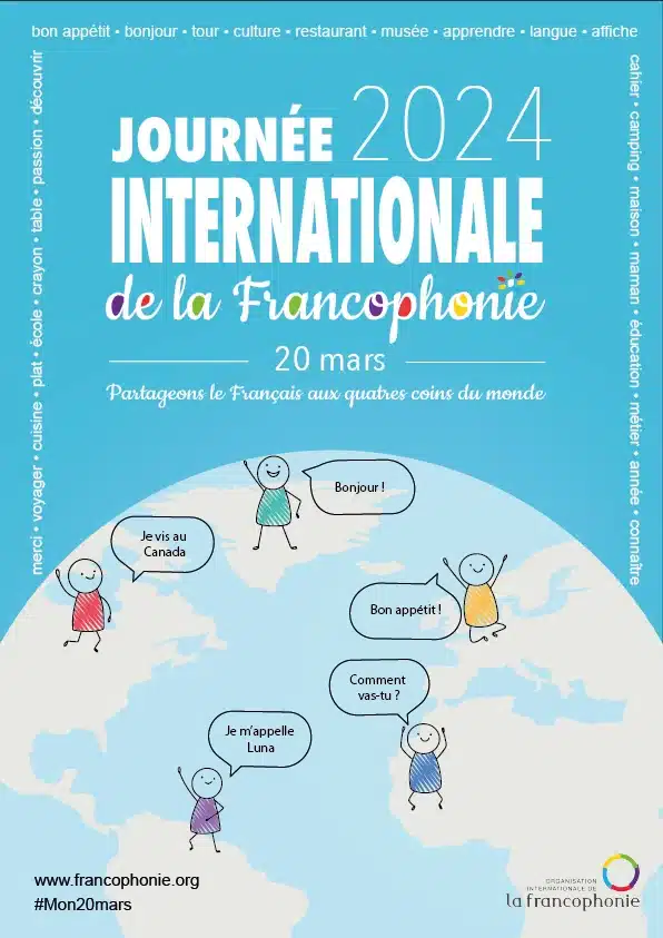 proposition numero 3 de l'affiche de la journée internationale de la francophonie