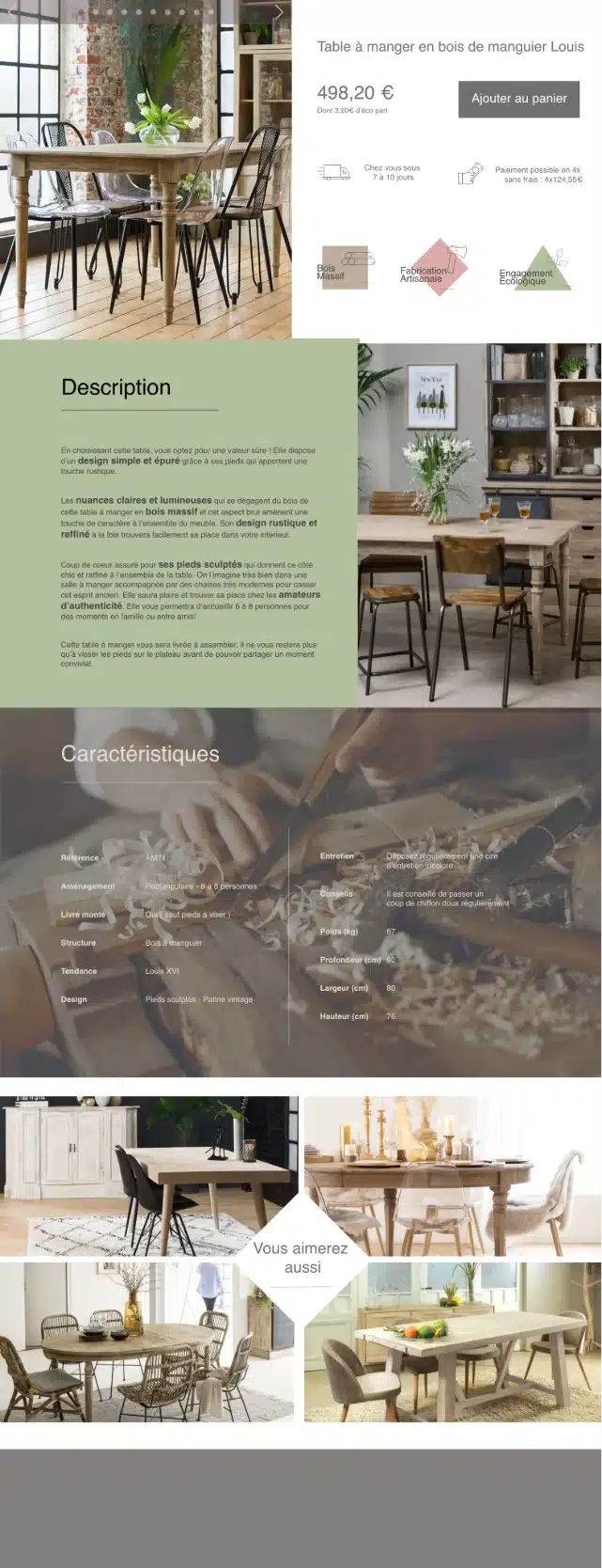 proposition numero 2 du webdesign du site d'ameublement