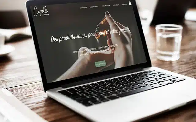 webdesign du site Capelli